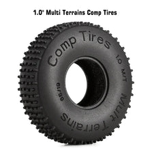 INJORA 1.0" 65*19mm Comp Pin Multi Terrains Tires for 1/24 RC Crawler Rock Buggy (4) - HeliDirect