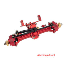 MEUS Racing 1/24 RC Crawler Car CNC Aluminum Front and Rear Axle for SCX24 90081 C10 1/24 RC Crawler Car CNC Aluminum Front and Rear Axle for SCX24 90081 C10 Jeep (Red)