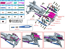 MEUS Racing Aluminum Rear Suspension Trailing arms;Rear Knife Arms; Dual Shocks for 1/18 TRX4M Crawler Upgrade - HeliDirect
