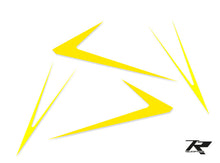 Tron 7.0 ADVANCE Stickers Set Yellow Frame And Tail Fin - HeliDirect