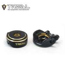 TREAL Brass Front Steering Knuckles Set 18.6g/pc (2P) L&R Heavy Weight Upgrades for 1/18 TRX4M Defender Bronco - HeliDirect