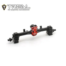 TREAL SCX24 Rear Portal Axles Complete Kit, Aluminum 7075 CNC Machined Axle Housing for Axial 1/24 SCX24 - BLACK - HeliDirect