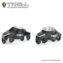 TREAL Aluminum 7075 Front Hubs Set Steering Blocks CNC Machined Upgrades for Arrma 1/18 GRANITE GROM - BLACK