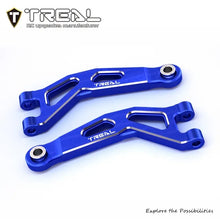 TREAL Aluminum 7075 CNC Machined Front Upper Arms Set Suspension A-Arm Upgrades for Arrma 1/18 GRANITE GROM - BLUE