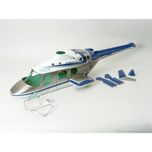 Funkey 550-Size Bell-222 Scale Fuselage - Blue (include retractable landing gear FK-9652) - HeliDirect