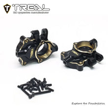 TREAL Brass Front Steering Knuckles Inner Portal Covers Housing 27g/Pair Weights Upgrades for 1/18 Redcat Ascent 18 Crawler - HeliDirect