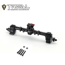 TREAL SCX24 Rear Portal Axles Complete Kit, Aluminum 7075 CNC Machined Axle Housing for Axial 1/24 SCX24 - BLACK - HeliDirect