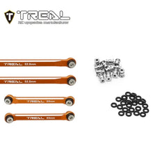 TREAL AX24 High Clearance Links (8P) CNC Machined Aluminum 7075 Compatible with Axial 1/24 AX24 XC-1 (GREEN) - HeliDirect