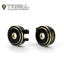 TREAL Brass Front Steering Knuckles Set 18.6g/pc (2P) L&R Heavy Weight Upgrades for 1/18 TRX4M Defender Bronco - HeliDirect