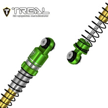TREAL AX24 Shocks 53mm Aluminum Threaded Shock Adjustable Absorber Oil Damper compatible with 1/24 Axial AX24 XC-1 Upgrades (GREEN) - HeliDirect