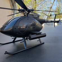 YX C189 MD500E 150-size 6-Axis Gyro Stabilized RTF Scale Helicopter w/ Weapons - Black - HeliDirect
