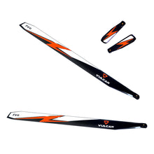 VULCAN ROTORS Precision Main Rotor Blades 700mm (Orange)