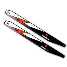 VULCAN ROTORS Precision Main Rotor Blades 700mm (Orange)
